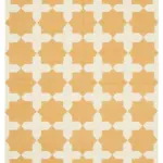 Duri Modern Sarı Pamuk Üstü Yün El Dokuma Kilim-182x281