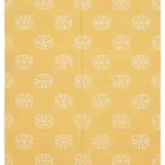 Duri Modern Sarı Pamuk Üstü Yün El Dokuma Kilim-183x271