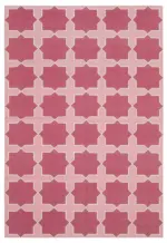 Duri Modern Mor Pamuk Üstü Yün El Dokuma Kilim-187x274