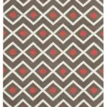 Duri Modern Kahverengi Pamuk Üstü Yün El Dokuma Kilim-184x273