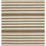 Duri Modern Kahverengi Pamuk Üstü Yün El Dokuma Kilim-182x276