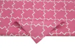 Duri Modern Pembe Pamuk Üstü Yün El Dokuma Kilim-186x273 - Görsel 6