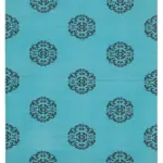 Duri Modern Turkuaz Pamuk Üstü Yün El Dokuma Kilim-190x271