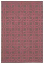 Duri Modern Kahverengi Pamuk Üstü Yün El Dokuma Kilim-185x269