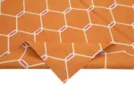 Duri Modern Turuncu Pamuk Üstü Yün El Dokuma Kilim-184x266 - Görsel 6