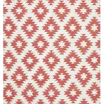 Duri Modern Kırmızı Pamuk Üstü Yün El Dokuma Kilim-188x273