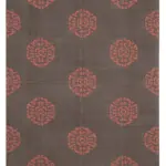 Duri Modern Kahverengi Pamuk Üstü Yün El Dokuma Kilim-183x272