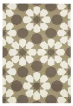 Duri Modern Kahverengi Pamuk Üstü Yün El Dokuma Kilim-186x268