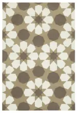 Duri Modern Kahverengi Pamuk Üstü Yün El Dokuma Kilim-186x275