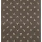 Duri Modern Kahverengi Pamuk Üstü Yün El Dokuma Kilim-187x274