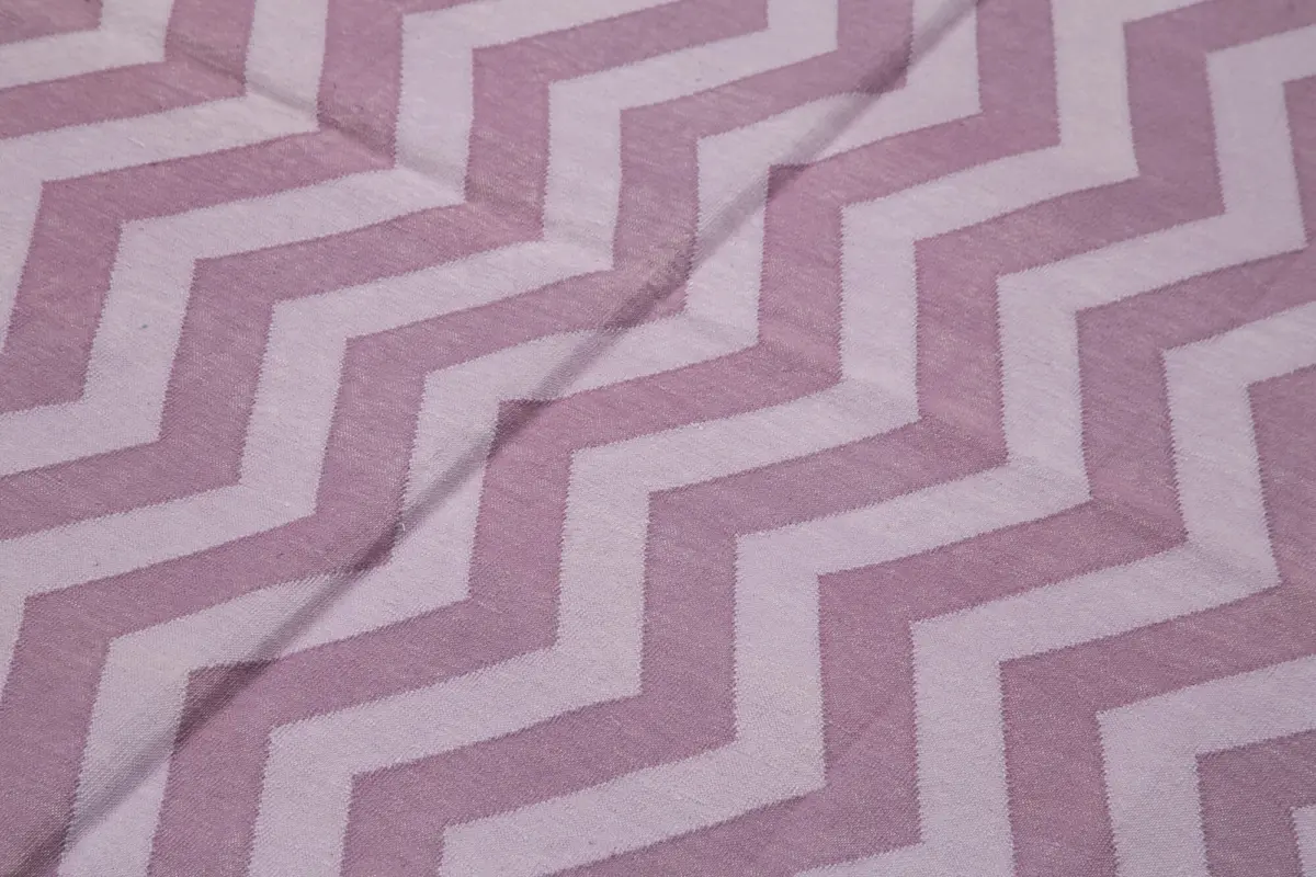 Duri Modern Mor Pamuk Üstü Yün El Dokuma Kilim-180x270 - Görsel 5