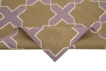 Duri Modern Kahverengi Pamuk Üstü Yün El Dokuma Kilim-190x270 - Görsel 6