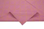 Duri Modern Pembe Pamuk Üstü Yün El Dokuma Kilim-187x270 - Görsel 6