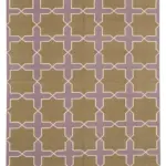 Duri Modern Kahverengi Pamuk Üstü Yün El Dokuma Kilim-184x273