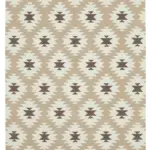 Duri Modern Kahverengi Pamuk Üstü Yün El Dokuma Kilim-183x270