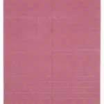 Duri Modern Pembe Pamuk Üstü Yün El Dokuma Kilim-184x270