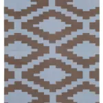 Duri Modern Kahverengi Pamuk Üstü Yün El Dokuma Kilim-185x275