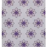 Duri Modern Mor Pamuk Üstü Yün El Dokuma Kilim-187x270