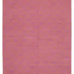 Duri Modern Pembe Pamuk Üstü Yün El Dokuma Kilim-188x275