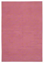 Duri Modern Pembe Pamuk Üstü Yün El Dokuma Kilim-188x275