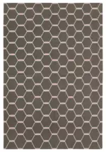 Duri Modern Kahverengi Pamuk Üstü Yün El Dokuma Kilim-184x272