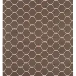 Duri Modern Kahverengi Pamuk Üstü Yün El Dokuma Kilim-190x273