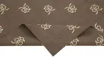 Duri Modern Kahverengi Pamuk Üstü Yün El Dokuma Kilim-185x270 - Görsel 6