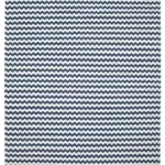 Duri Modern Mavi Pamuk Üstü Yün El Dokuma Kilim-305x420