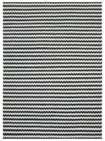 Duri Modern Siyah Pamuk Üstü Yün El Dokuma Kilim-301x421