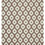 Duri Modern Kahverengi Pamuk Üstü Yün El Dokuma Kilim-302x421