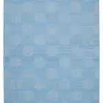 Duri Modern Mavi Pamuk Üstü Yün El Dokuma Kilim-306x424