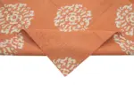 Duri Modern Turuncu Pamuk Üstü Yün El Dokuma Kilim-305x422 - Görsel 6