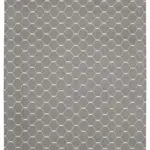 Duri Modern Gri Pamuk Üstü Yün El Dokuma Kilim-310x422