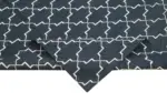 Duri Modern Siyah Pamuk Üstü Yün El Dokuma Kilim-280x365 - Görsel 6