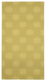 Duri Modern Sarı Pamuk Üstü Yün El Dokuma Kilim-220x404