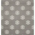 Duri Modern Gri Pamuk Üstü Yün El Dokuma Kilim-244x290