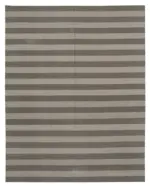 Duri Modern Kahverengi Pamuk Üstü Yün El Dokuma Kilim-242x310