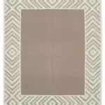 Duri Modern Kahverengi Pamuk Üstü Yün El Dokuma Kilim-246x300