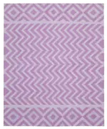 Duri Modern Mor Pamuk Üstü Yün El Dokuma Kilim-240x296