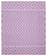 Duri Modern Mor Pamuk Üstü Yün El Dokuma Kilim-242x295