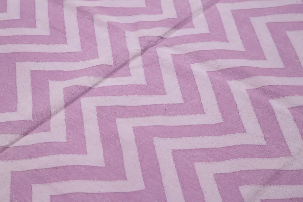 Duri Modern Mor Pamuk Üstü Yün El Dokuma Kilim-242x295 - Görsel 5