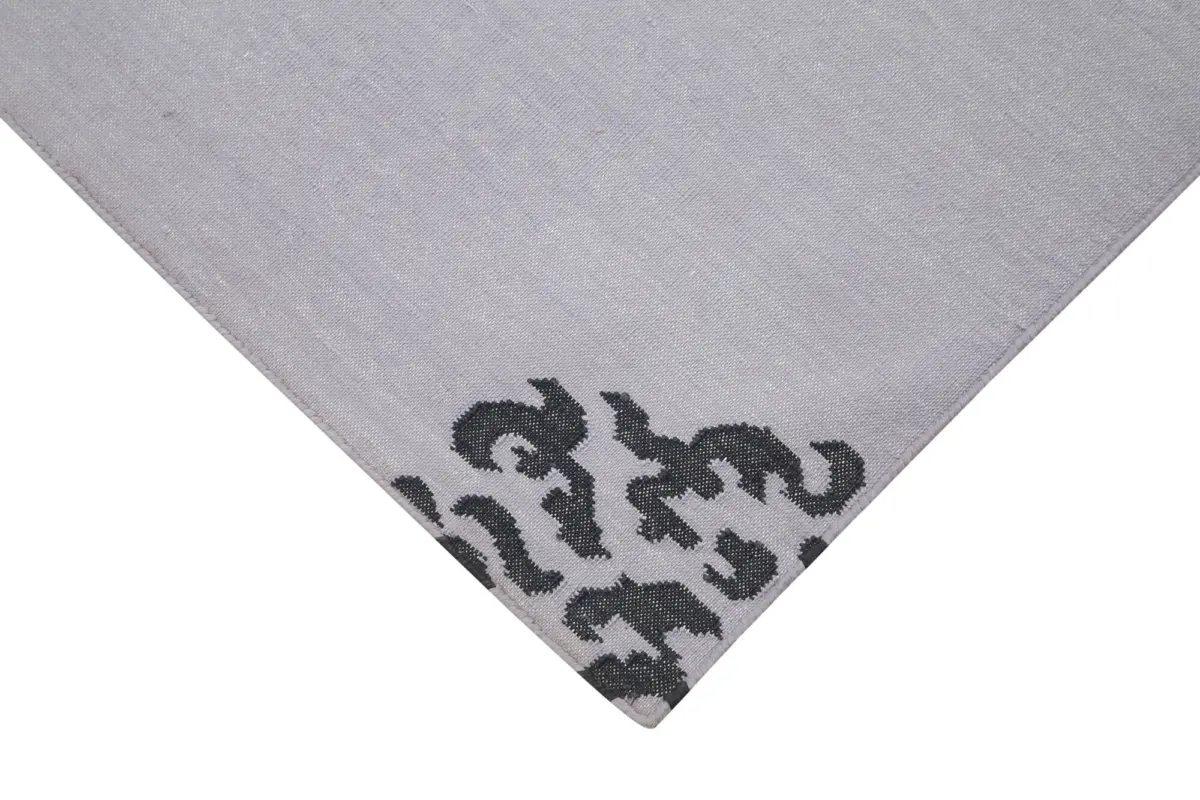 Duri Modern Mor Pamuk Üstü Yün El Dokuma Kilim-238x300 - Görsel 4