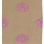 Duri Modern Kahverengi Pamuk Üstü Yün El Dokuma Kilim-109x167