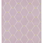 Duri Modern Mor Pamuk Üstü Yün El Dokuma Kilim-108x172