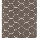 Duri Modern Kahverengi Pamuk Üstü Yün El Dokuma Kilim-112x167