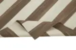 Duri Modern Kahverengi Pamuk Üstü Yün El Dokuma Kilim-104x170 - Görsel 6
