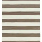 Duri Modern Kahverengi Pamuk Üstü Yün El Dokuma Kilim-108x170