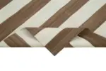 Duri Modern Kahverengi Pamuk Üstü Yün El Dokuma Kilim-108x170 - Görsel 6