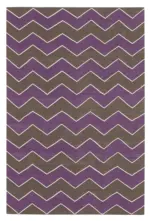 Duri Modern Kahverengi Pamuk Üstü Yün El Dokuma Kilim-110x166