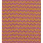 Duri Modern Turuncu Pamuk Üstü Yün El Dokuma Kilim-106x168